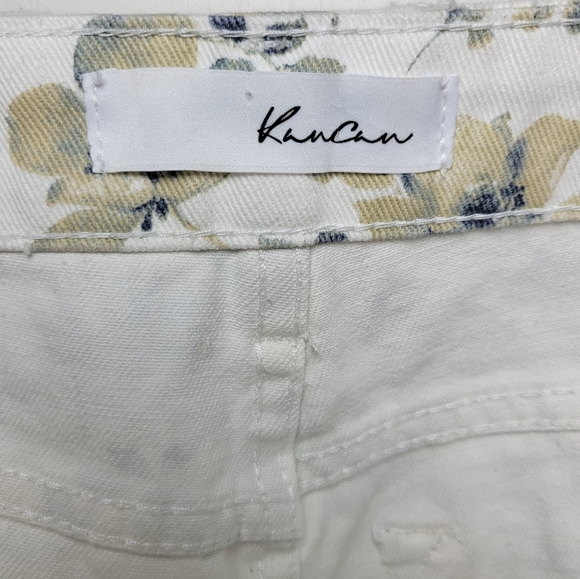 KanCan Floral Summer High Rise Shorts 100% Cotton Size Medium - Picture 7 of 8